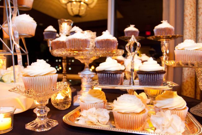 Cupcakes are on display.   123RF