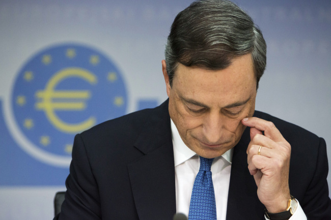 President of the European Central Bank Mario Draghi.   Bloomberg