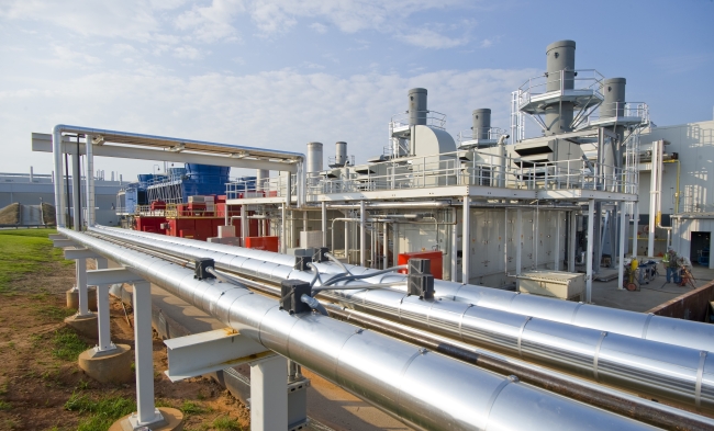 The methane gas from a nearby landfill travels through a 15 kilometer pipeline to the assembly plant.   BMW Group