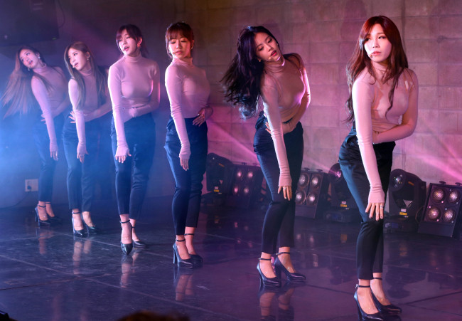 Apink.   Yonhap
