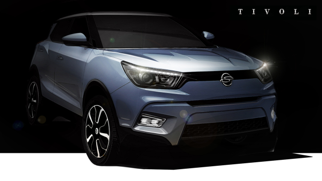 A rendering of the Ssangyong Tivoli