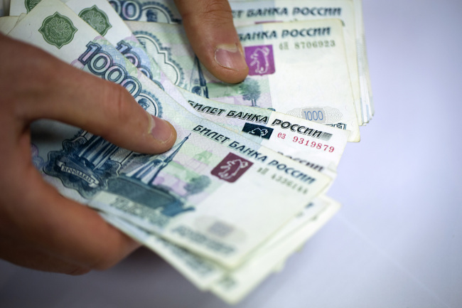 Russian ruble banknotes.   Bloomberg