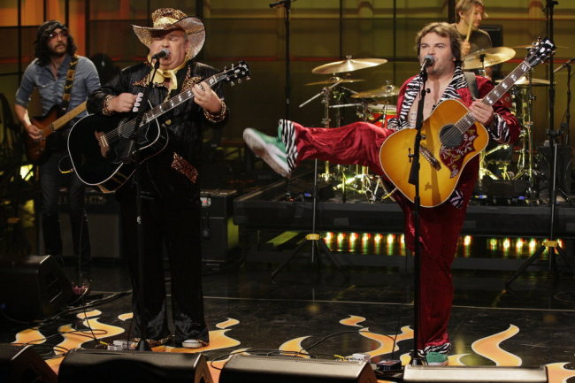 Kyle Gass (left) and Jack Black of Tenacious D.   Tenacious D official website