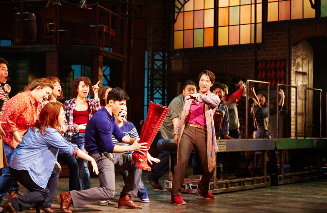 A scene from the musical “Kinky Boots.”   CJ E&M