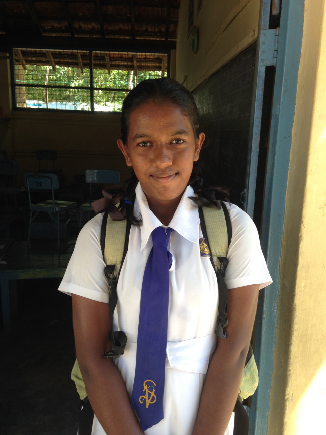 Pavani Punsara Weerasekera, an 18-year-old student at Sujatha College in Matara, Sri Lanka
Shin Hyon-hee/The Korea Herald