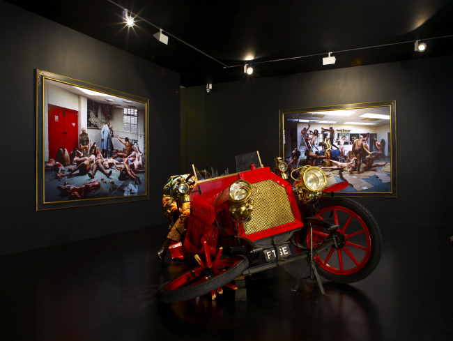 “Crash Wily” by Yinka Shonibare.   Tiroche DeLeon Collection