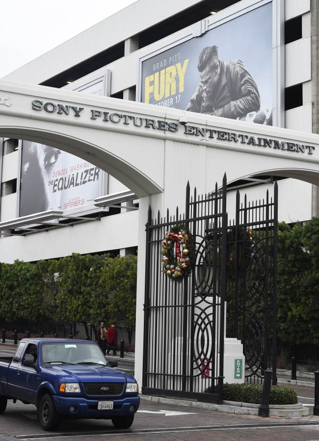 The entrance of Sony Pictures Studios in Culver City, California.    AFP-Yonhap