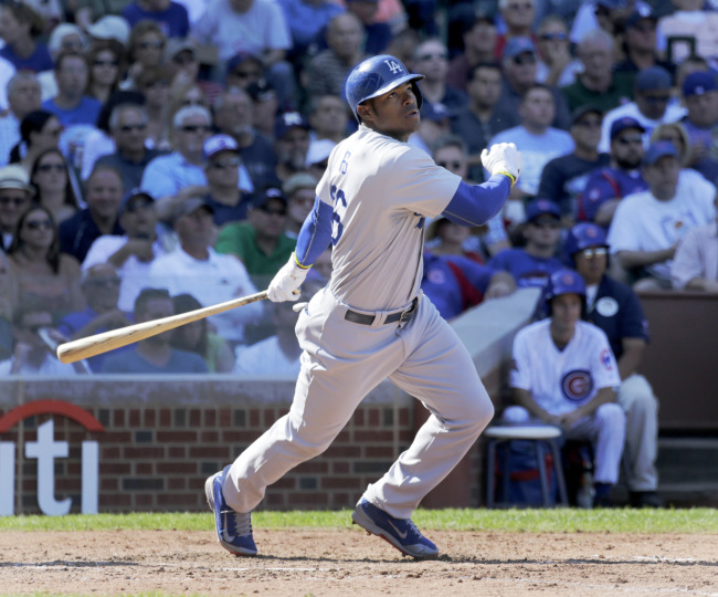 There were 25 Cuban-born players in the U.S. big leagues this past season, the best of whom is arguably Los Angeles Dodgers star Yasiel Puig.   AP-Yonhap