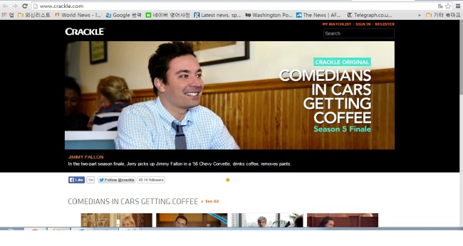 소니픽처스의 온라인 스트리밍 서비스 '크래클'
소니픽처스의 온라인 스트리밍 서비스 '크래클'