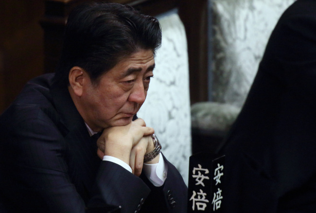 Japan’s Prime Minister Shinzo Abe.    Bloomberg