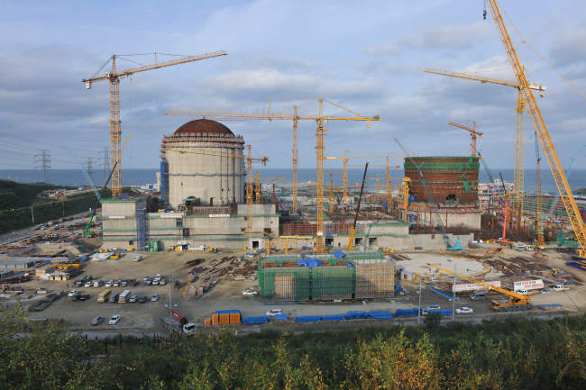 The construction of Shin-Hanul power plant unit 1 is about 70 percent completed.    Korea Hydro & Nuclear Power