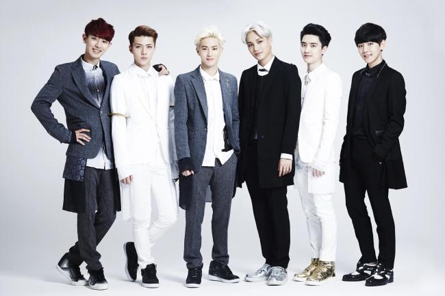 엑소케이(EXO-K). 왼쪽부터 찬열, 세훈, 수호, 카이, 디오, 백현. [사진제공=SM엔터테인먼트]
엑소케이(EXO-K). 왼쪽부터 찬열, 세훈, 수호, 카이, 디오, 백현. [사진제공=SM엔터테인먼트]