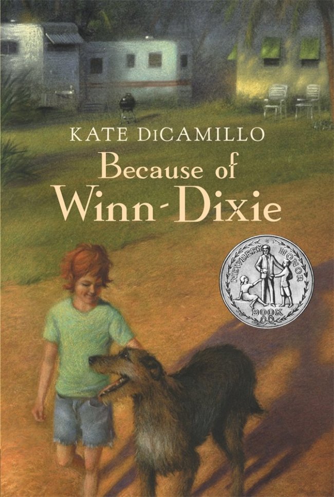 “Because of Winn-Dixie” by Kate DiCamillo.   Candlewick
“Because of Winn-Dixie” by Kate DiCamillo.   Candlewick