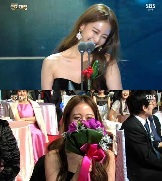 SBS 연기대상 한예슬 테디