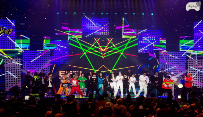 A screen capture of 90’s icons during a special episode of “Infinite Challenge” that aired Saturday.   MBC