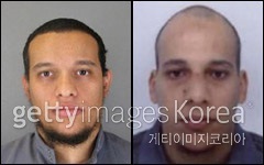 샤를리 엡도 테러 용의자 사이드 쿠아치와 셰리프 쿠아치. [사진=게티이미지]