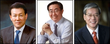 (왼쪽부터)김기범, 최방길, 황영기