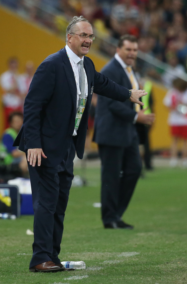 Korea head coach Uli Stielike during the Australia match.   Yonhap