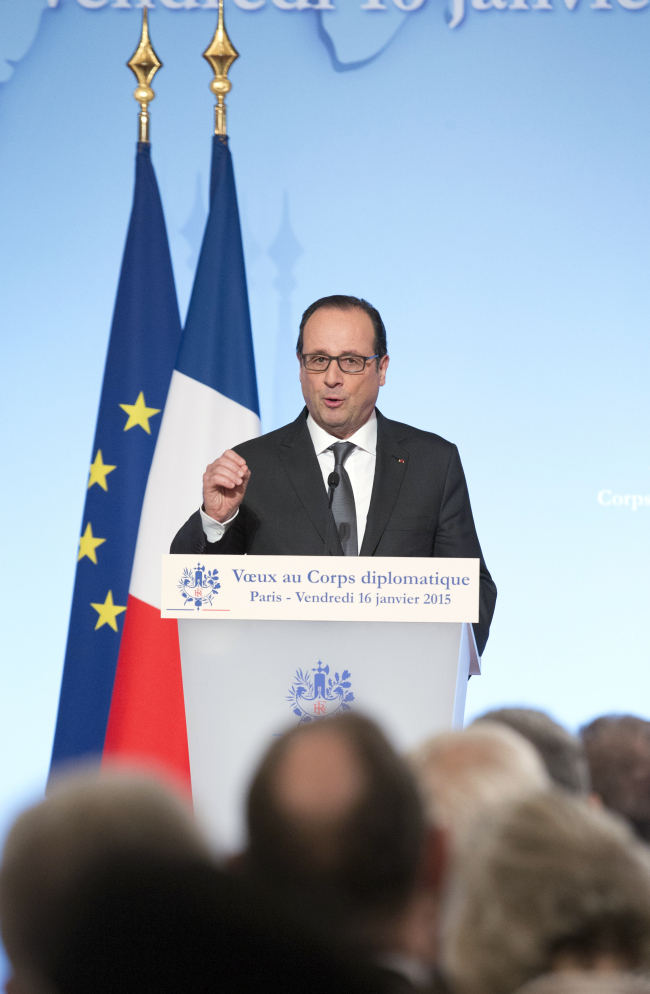 French President Francois Hollande.    AP-Yonhap