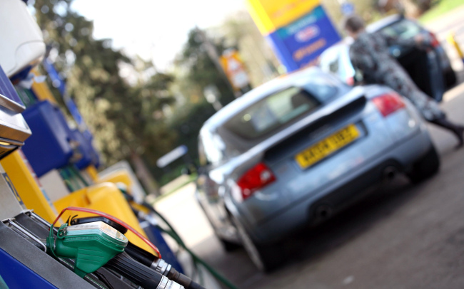 A motorist leaves after filling her vehicle at a gas station in Stansted Mountfitchet, Essex, England.     Bloomberg
A motorist leaves after filling her vehicle at a gas station in Stansted Mountfitchet, Essex, England.     Bloomberg