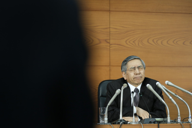 Bank of Japan Gov. Haruhiko Kuroda.    Bloomberg