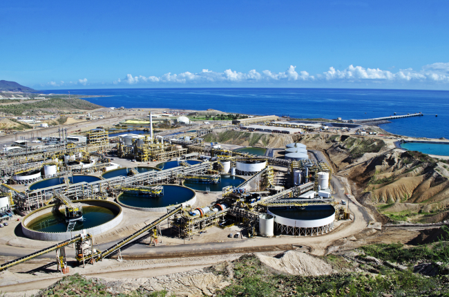 The Boleo copper processing plant in Baja California Sur, Mexico. KORES