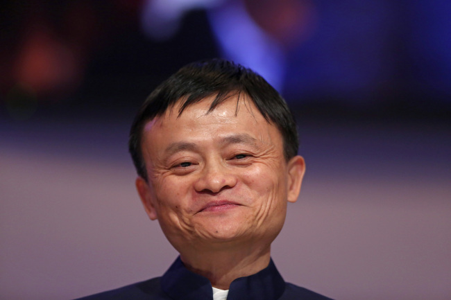 Jack Ma, billionaire and chairman of Alibaba Group Holding Ltd., pauses during a session on day three of the World Economic Forum (WEF) in Davos, Switzerland, on Friday, Jan. 23, 2015. World leaders, influential executives, bankers and policy makers attend the 45th annual meeting of the World Economic Forum in Davos from Jan. 21-24. Photographer: Chris Ratcliffe/Bloomberg *** Local Caption *** Jack Ma
Jack Ma. Bloomberg