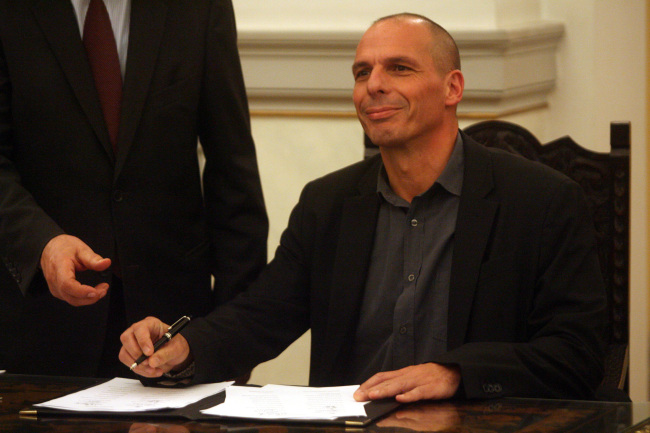 Greece’s new Finance Minister Yanis Varoufakis. Xinhua-Yonhap