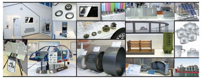 A combo picture of POSCO’s “World Premium” products.   POSCO