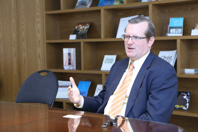 Philip Graham Ryken, president of Wheaton College.   Far East Broadcasting Co.