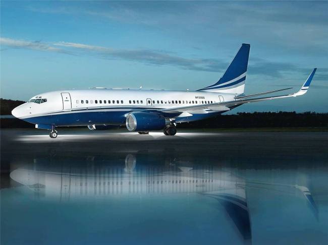 Samsung Electronics’ Boeing business jet, the B737-700