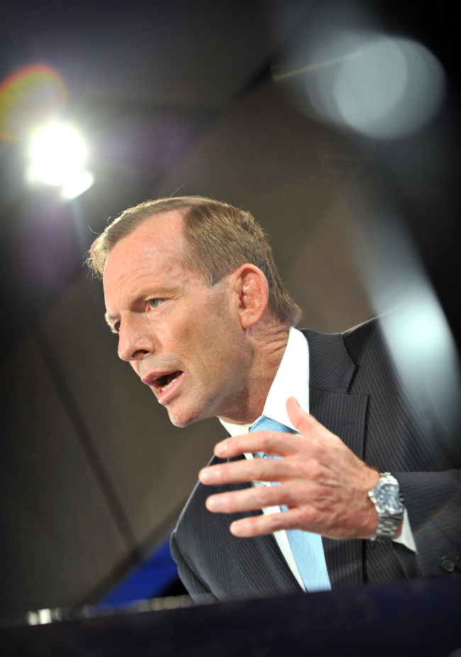 Australia’s Prime Minister Tony Abbott.   Bloomberg