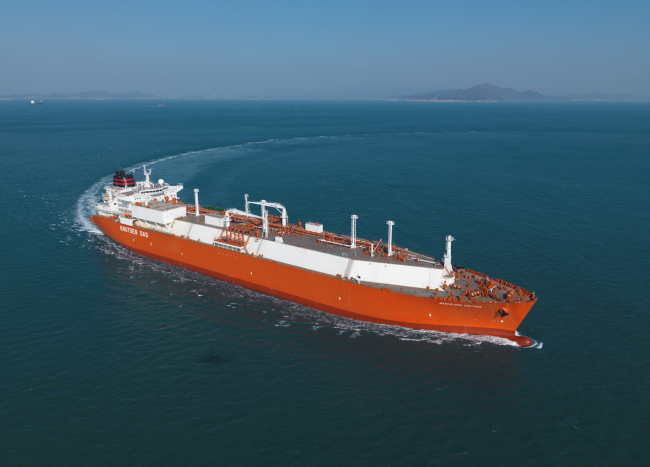 A Daewoo Shipbuilding & Marine Engineering LNG carrier.   DSME
A Daewoo Shipbuilding & Marine Engineering LNG carrier.   DSME
