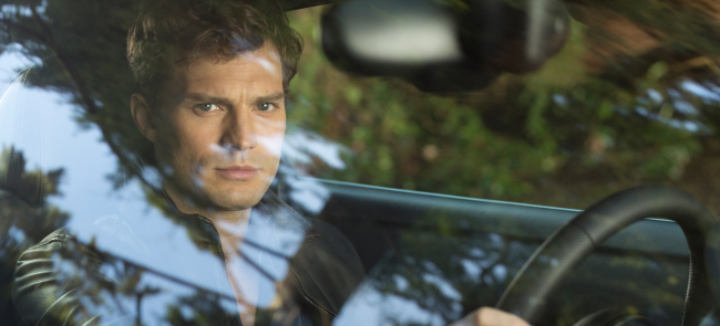 Actor Jamie Dornan plays Christian Grey in “Fifty Shades of Grey.” (Universal Pictures)