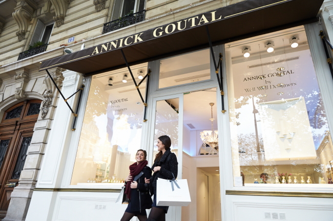The Paris flagship store of AmorePacific’s fragrance brand, Annick Goutal.    AmorePacific Group