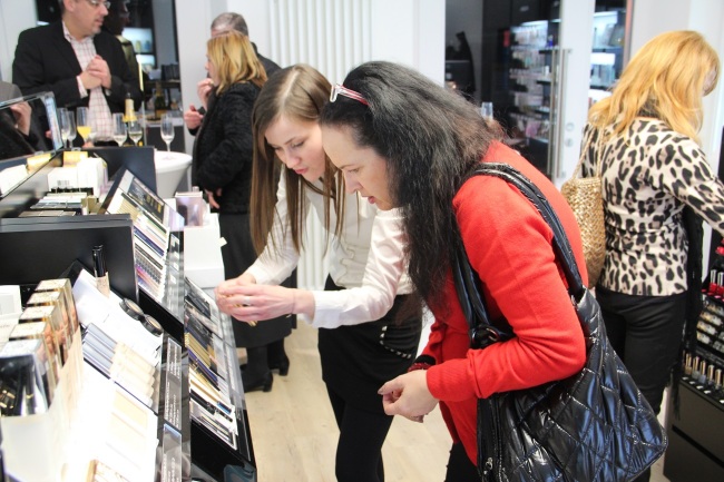 Customers shop in Missha’s store in Ingolstadt, Germany.   MISSHA