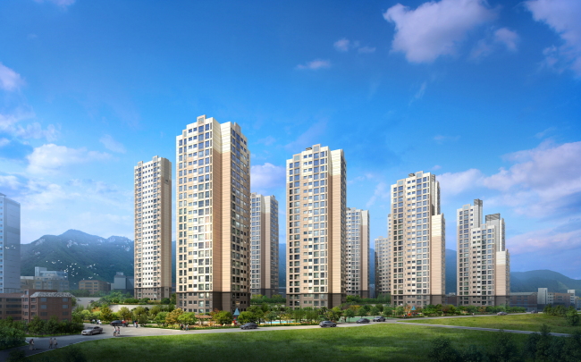 ‘이안 사직동’ 단지 투시도 (자료=대우산업개발)