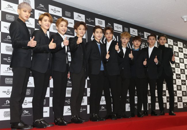 EXO.   Yonhap