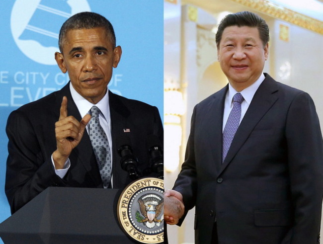 U.S. President Barack Obama (EPA-Yonhap) and Chinese President Xi Jinping (AP-Yonhap)