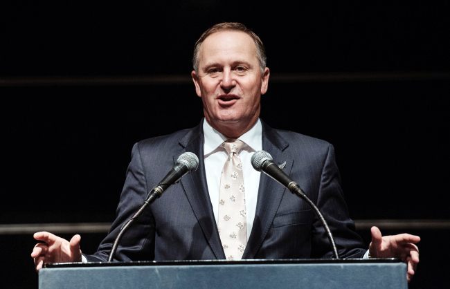 New Zealand Prime Minister John Key speaks at a business forum in Seoul on Tuesday.   NZCCK
New Zealand Prime Minister John Key speaks at a business forum in Seoul on Tuesday.   NZCCK