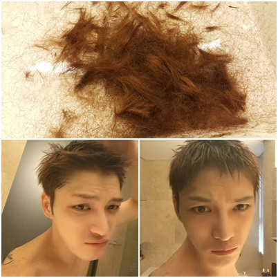 김재중, 오늘(31일) 현역 입대 “빠박이로 변신! 똬!”. 사진=김재중 트위터