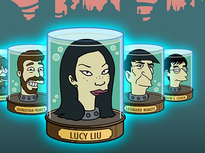 A scene from "Futurama."