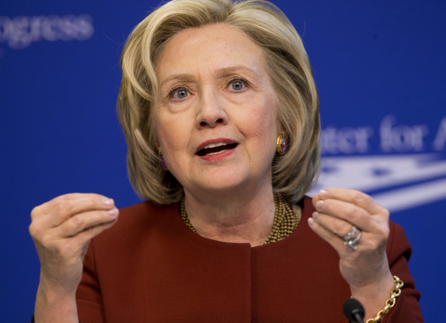 Hillary Rodham Clinton (AP-Yonhap)