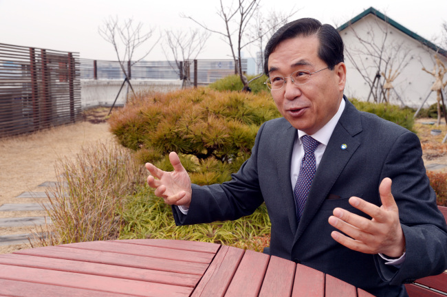 Korea Environment Corporation CEO Lee Si-jin.   Chung Hee-cho/The Korea Herald