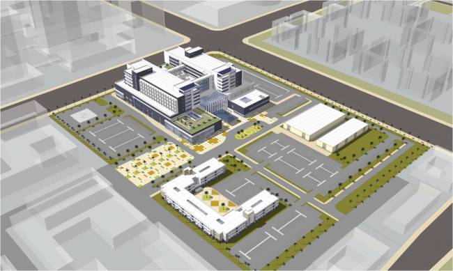 A drawing of Hanwha Group’s hospital project in Bismayah, Iraq. Hanwha
A drawing of Hanwha Group’s hospital project in Bismayah, Iraq. Hanwha
A drawing of Hanwha Group’s hospital project in Bismayah, Iraq. Hanwha