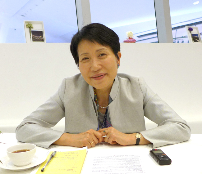Global Environment Facility president Naoko Ishii.   Joel Lee/The Korea Herald