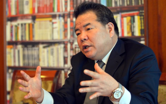 Rha Moon-soo, CEO of Korea Electronic Finance Clearing Institute.    Lee Myung-sub/The Korea Herald