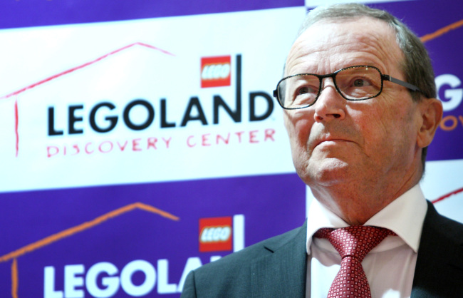 Kjeld Kirk Kristiansen, former president and CEO of Lego Group. Bloomberg