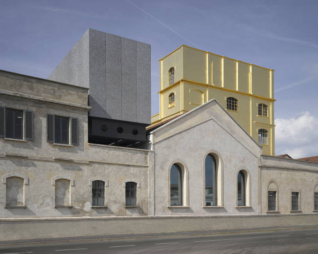 The exterior of the Fondazione Prada’s Milan venue designed by Rem Koolhaas.   Bas Princen/Fondazione Prada