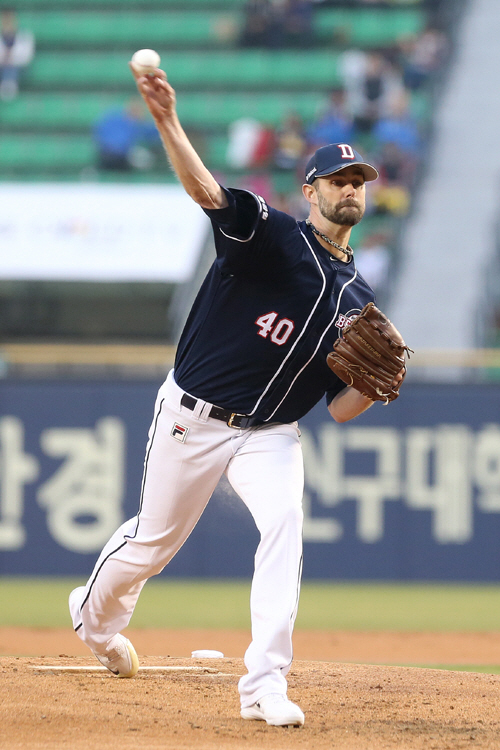 하루 쉰 니퍼트의 투구는? ⓒ두산베어스